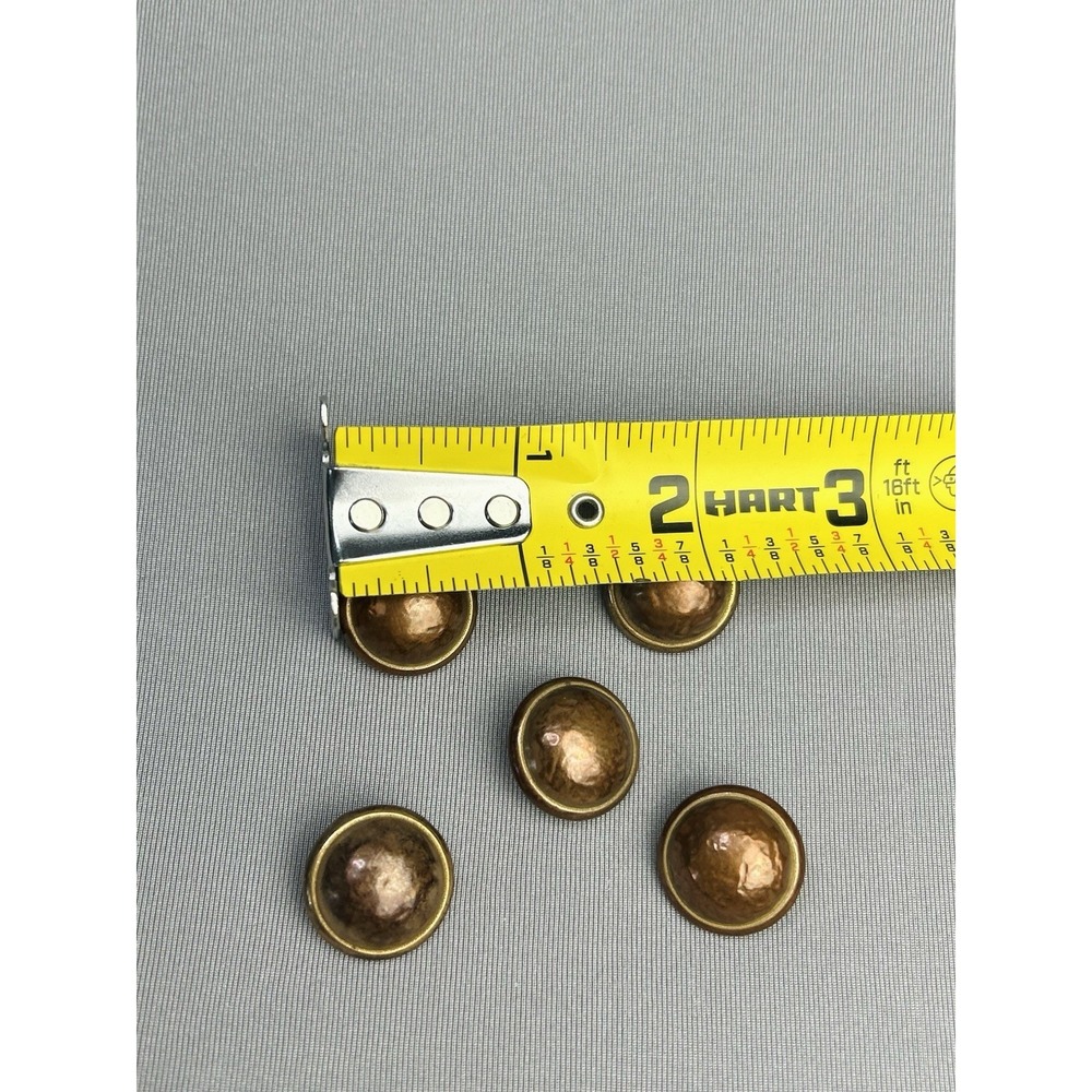 Vintage‎ Dome Metal Buttons Set Of 5 - Picture 2 of 10